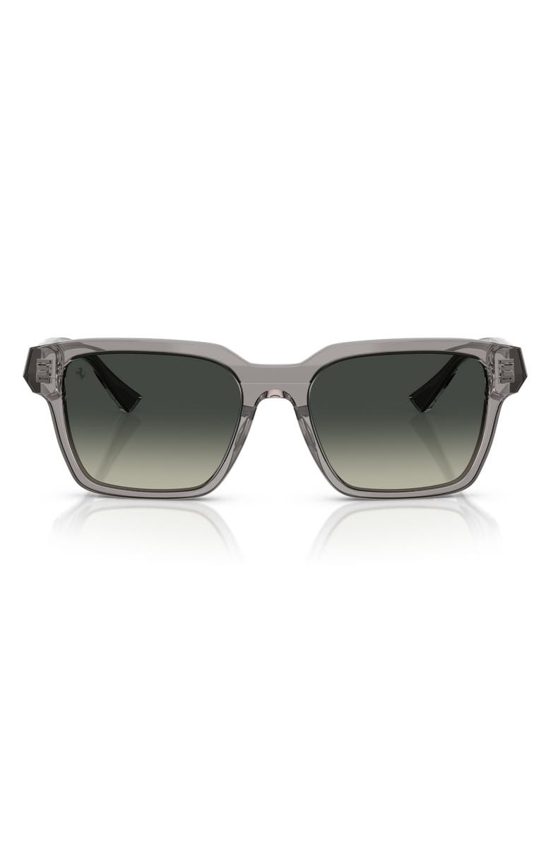 Scuderia Ferrari 55mm Gradient Square Sunglasses, Main, color, Grey / Gradient Grey