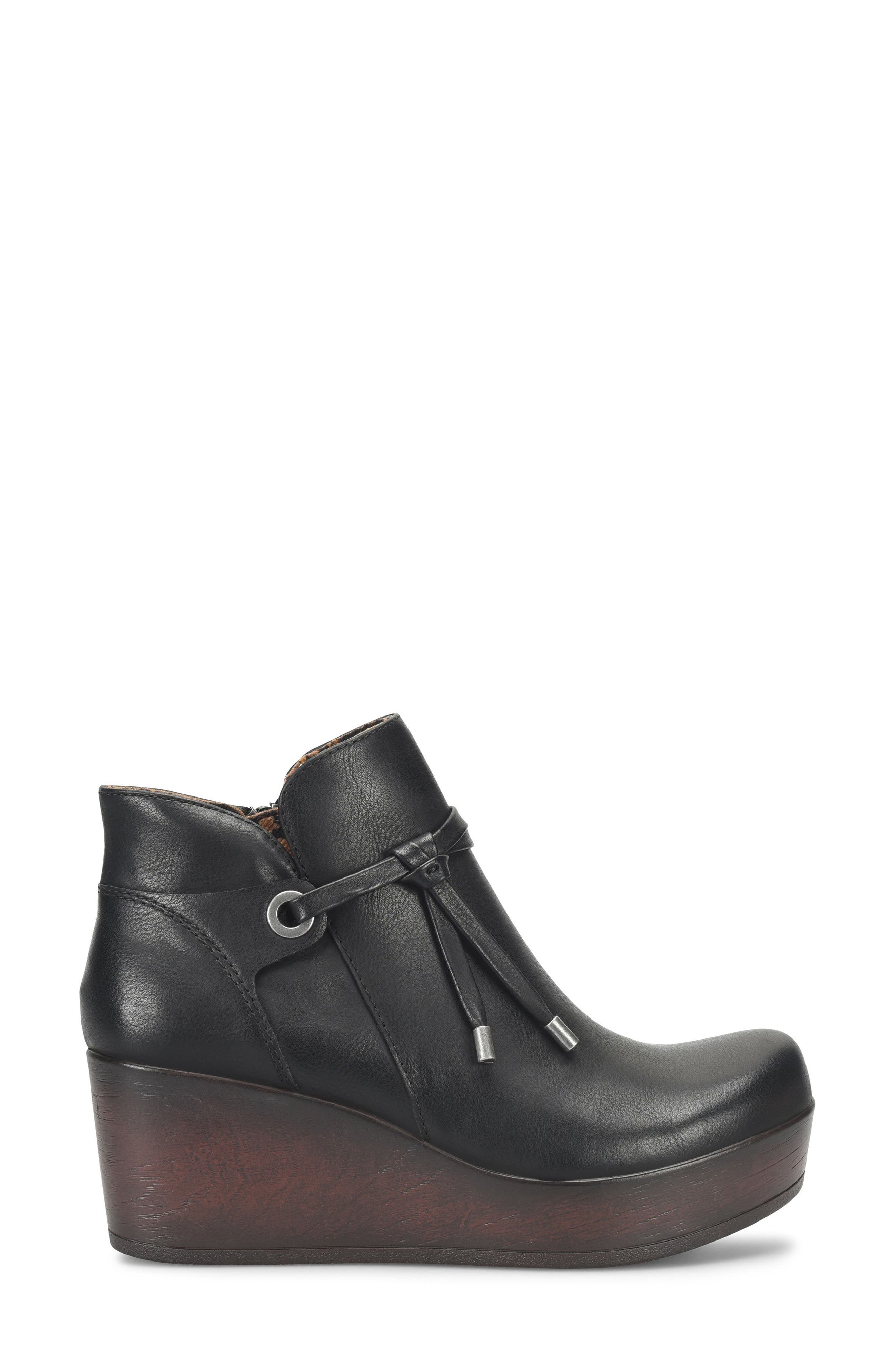 B O C BY BØRN Leonna Wedge Bootie, Alternate, color, Black