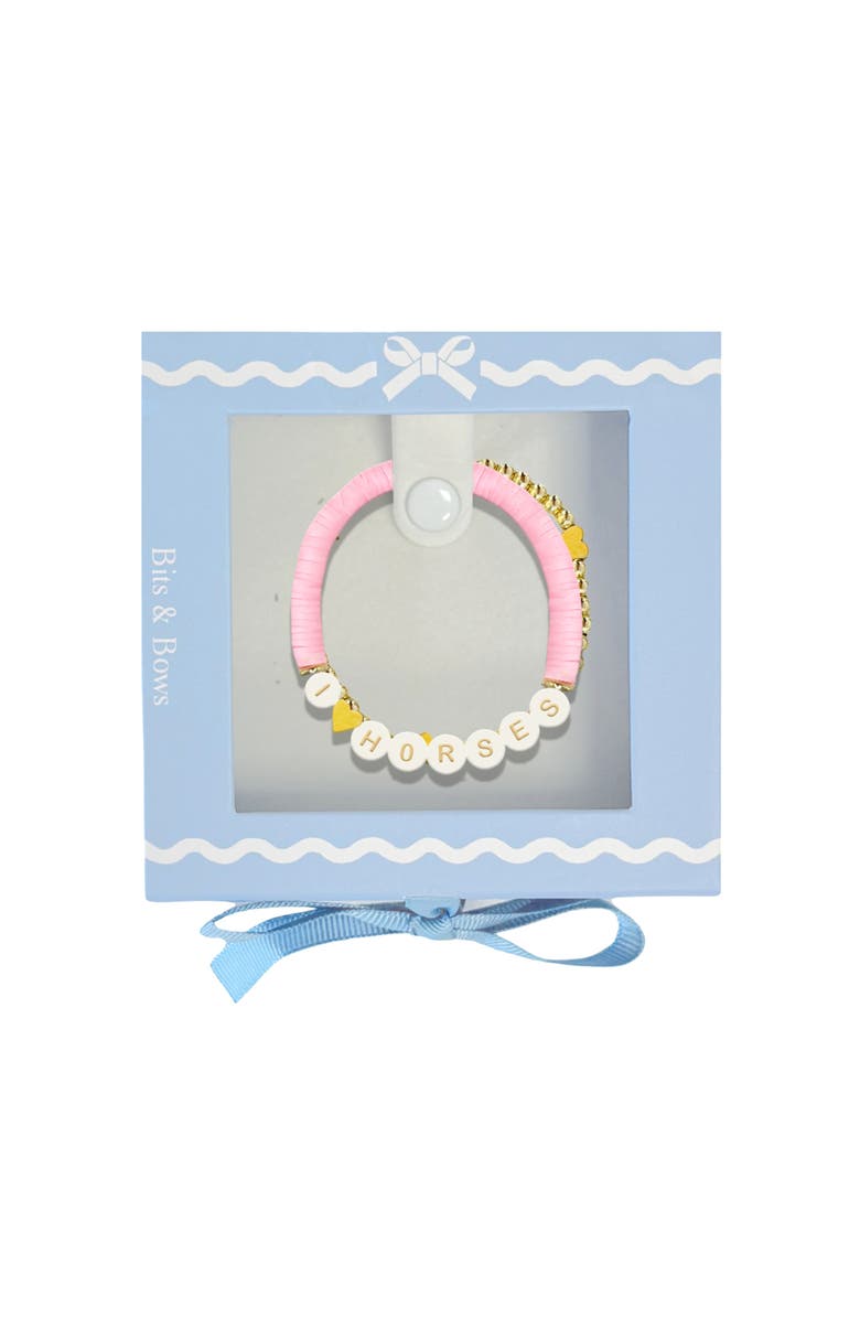 Bits & Bows I Heart Horses Girls' Bracelet Gift Set, Main, color, Pink