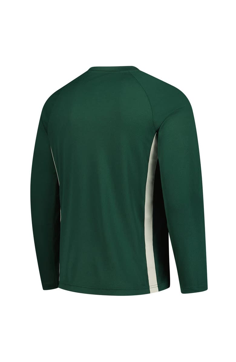 Nike Men's Nike Hunter Green Milwaukee Bucks 2025/26 Authentic Pre-Game Legend Dri-FIT Long Sleeve Shooting Shirt, Alternate, color, Hunter Green