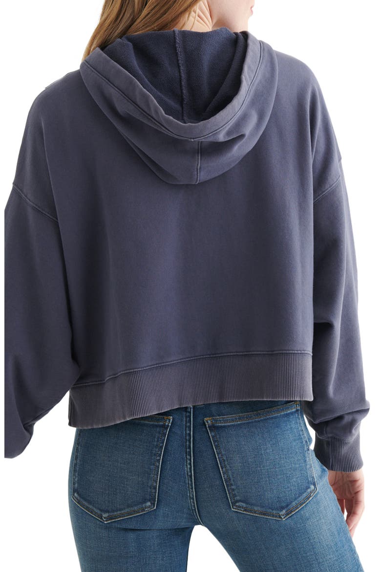 Boxy Zip Hooded Sweatshirt, Alternate, color, METROPOLIS