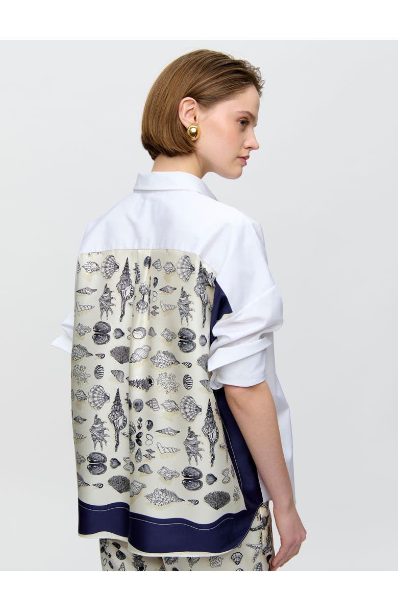 Callas Milano SIRENE Scarf back shirt, Alternate, color, White