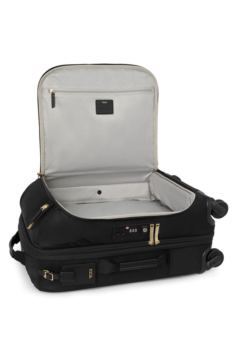Voyageur Léger Dual Access Expandable Carry-On, Alternate, color, BLACK/ GOLD