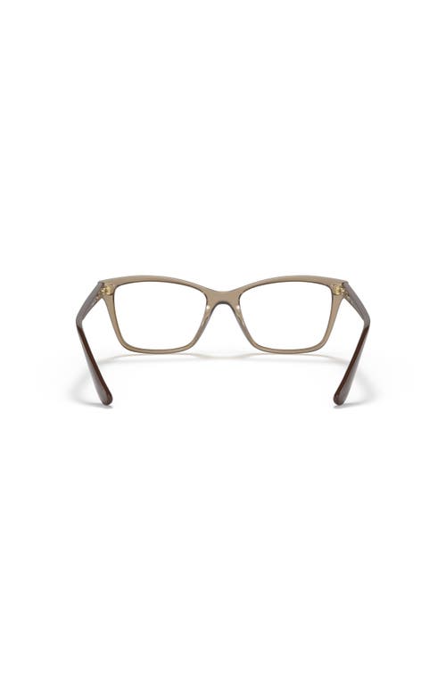 Vogue Eyewear 53mm Rectangle Optical Glasses In Brown