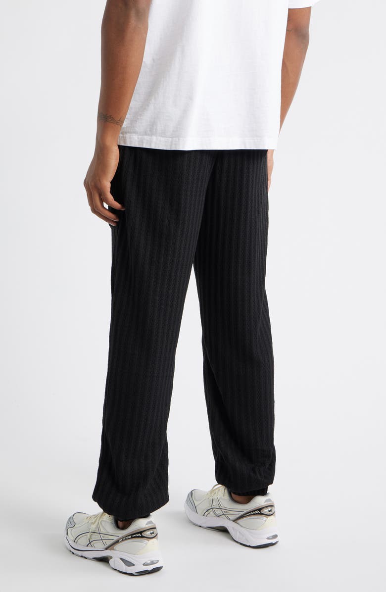 CRIMINAL DAMAGE Stanford Rib Knit Sweatpants, Alternate, color, Black