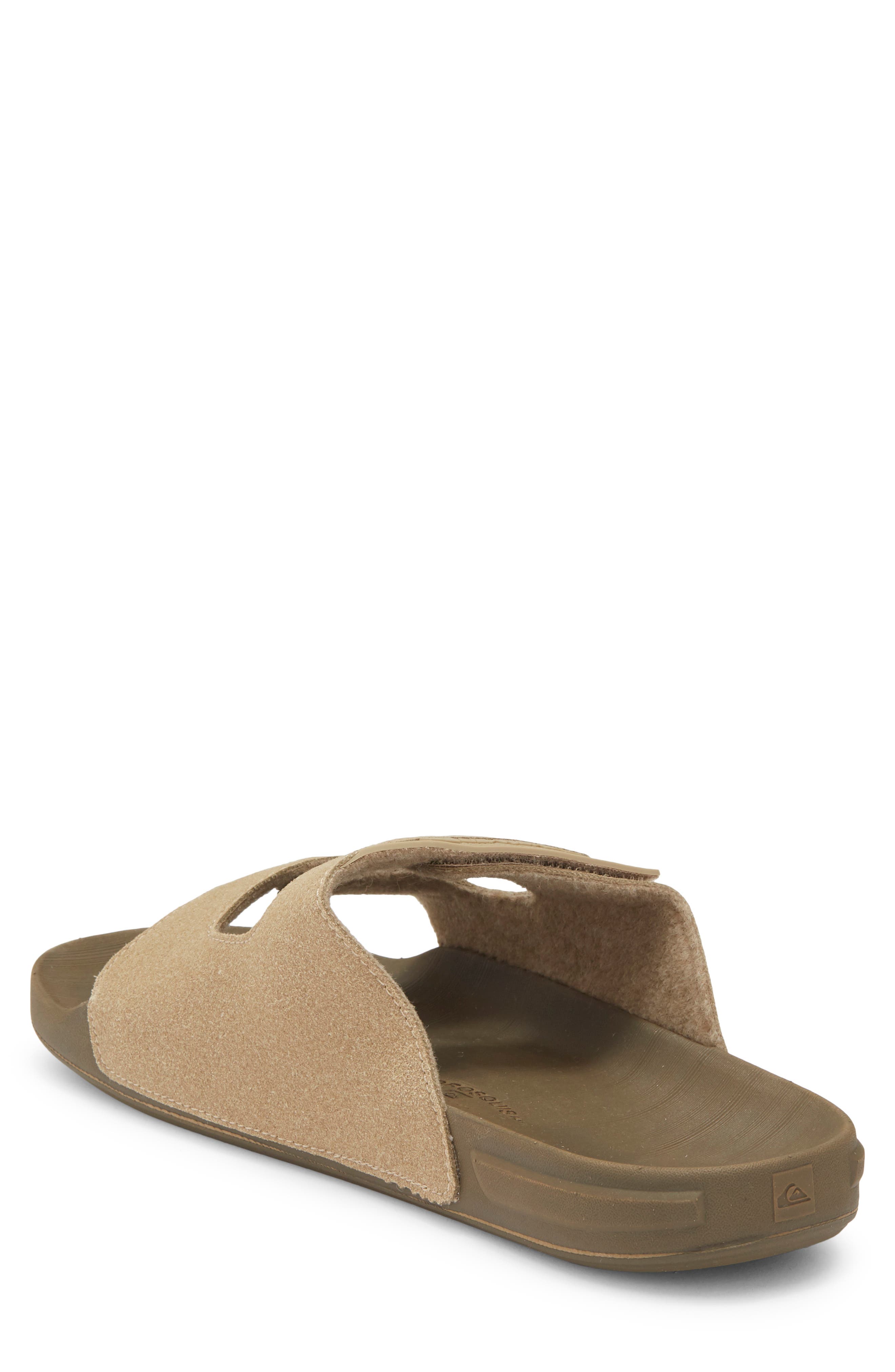 Quiksilver Dusk Patrol Slide Sandal, Alternate, color, Tan/ Medium Brown