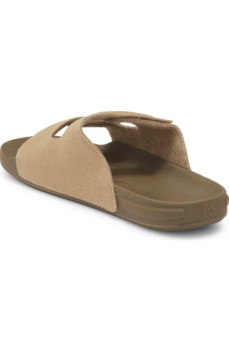 Quiksilver Dusk Patrol Slide Sandal, Alternate, color, Tan/ Medium Brown