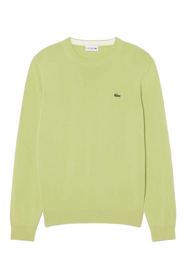 Solid Cotton Jersey Crewneck Sweater, Main, color, BIRCH
