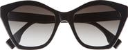 Fendi Lettering 52mm Square Sunglasses