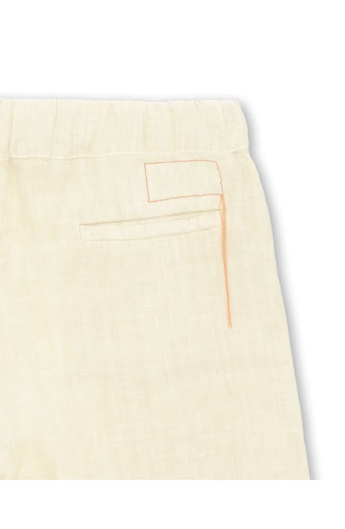 Fortela Jaleh Drawstring Linen Trousers In White