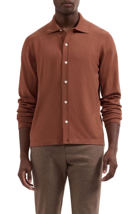 Cotton & Modal Polo Cardigan