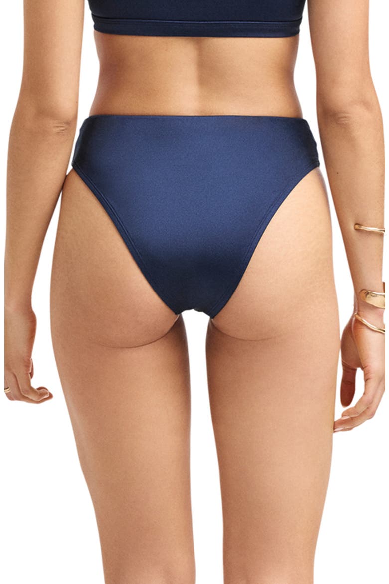 Terra High Waist Bikini Bottoms, Alternate, color, MIDNIGHT INDIGO ECOSHIMMER