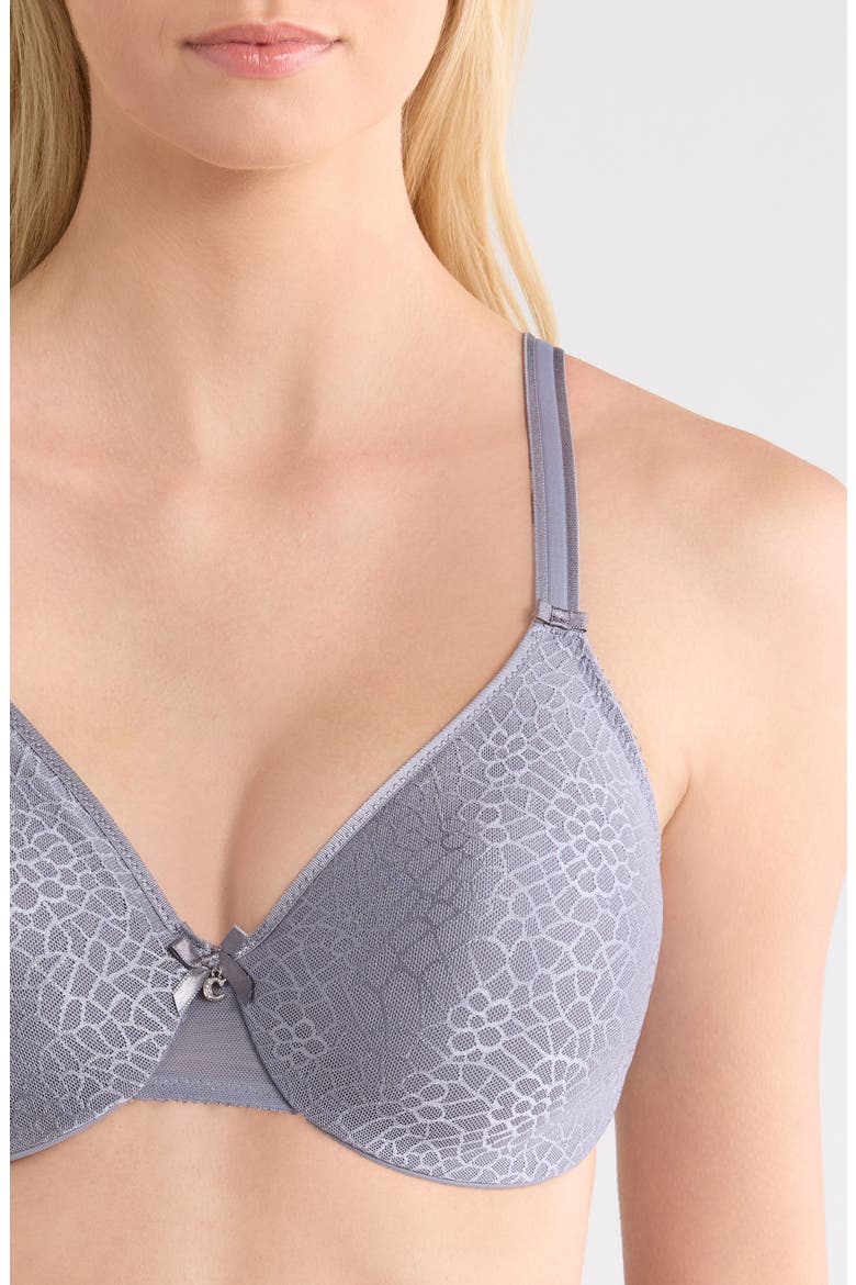 C Magnifique Underwire Minimizer Bra, Alternate, color, SMOKE GREY