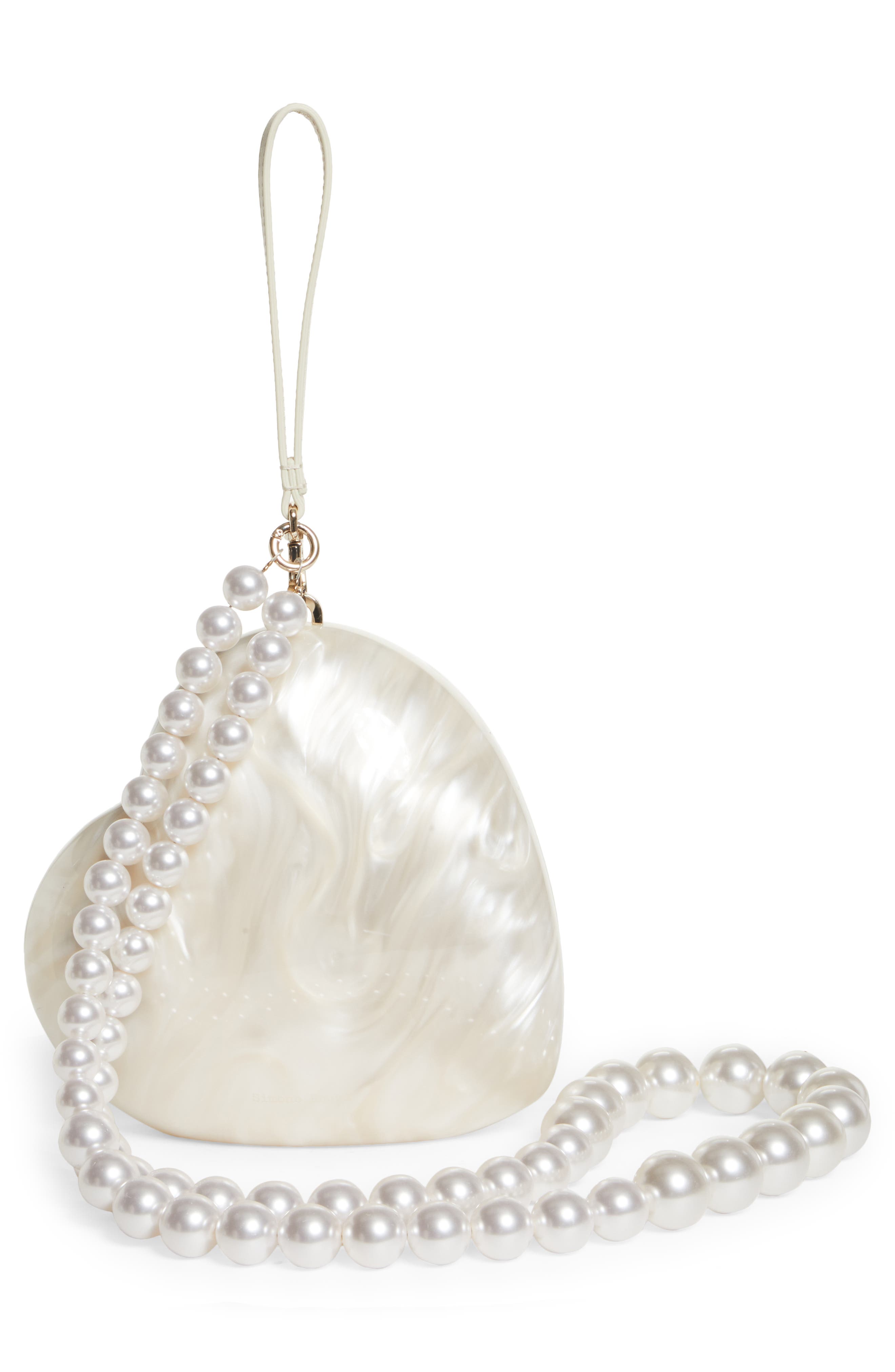 Simone Rocha Medium Heart Perspex Acrylic Minaudire, Alternate, color, 