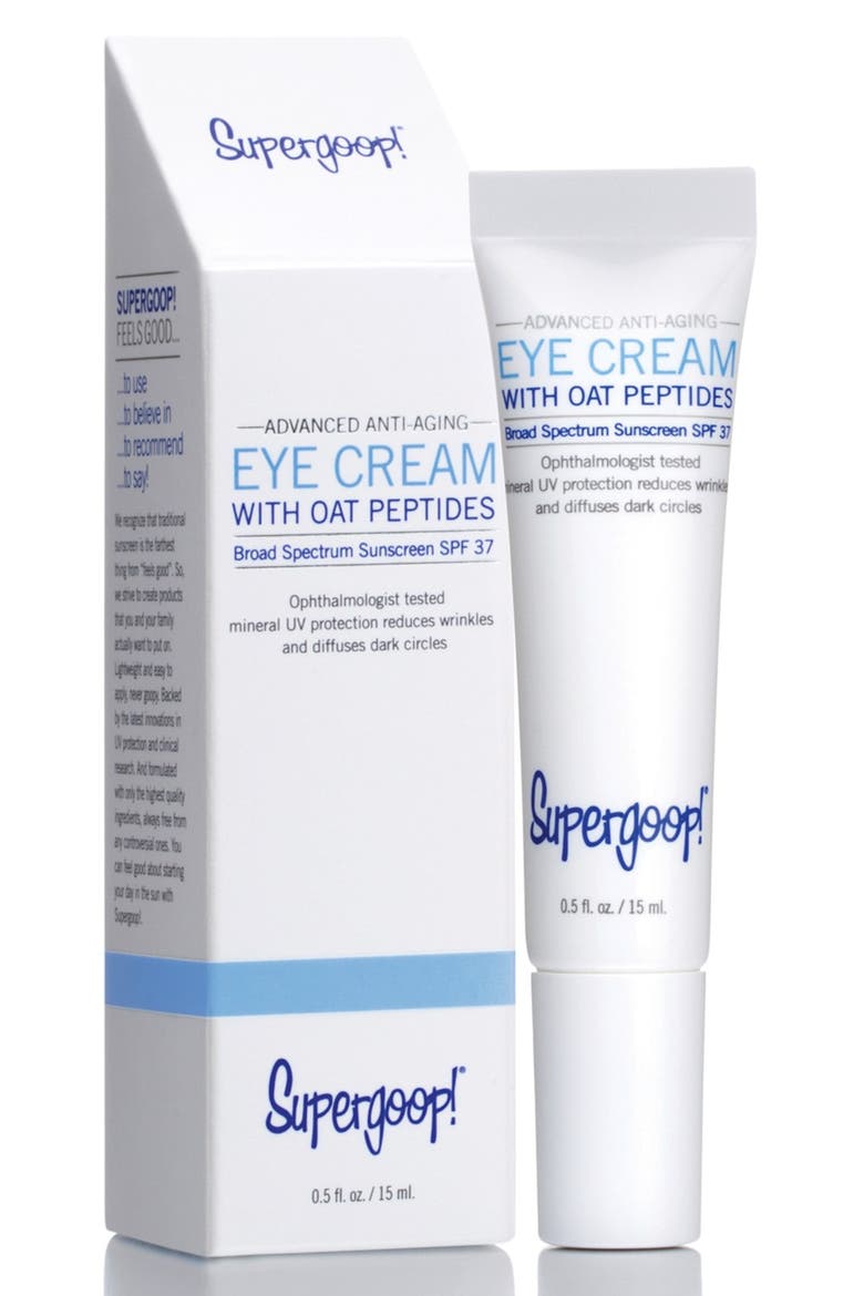 Supergoop! Advanced Anti-Aging Eye Cream SPF 37, Alternate, color, NO COLOR