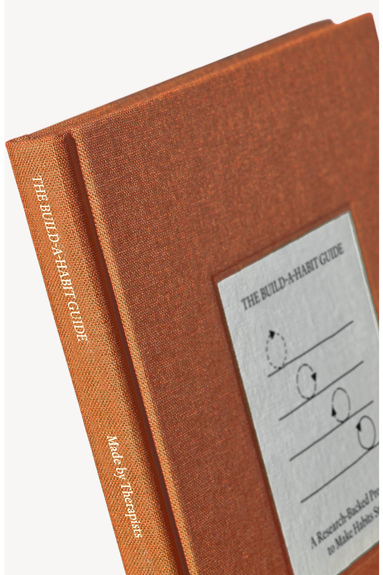 The Build-a-Habit Guide Notebook, Alternate, color, Orange
