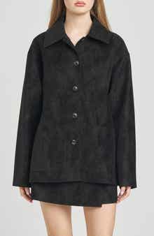 WAYF Rita Faux Suede Jacket