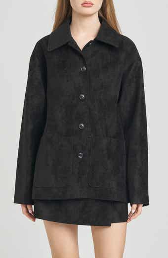 WAYF Rita Faux Suede Jacket