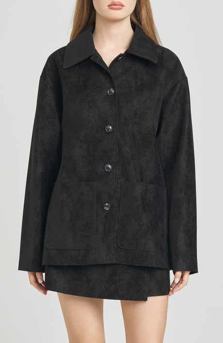 WAYF Rita Faux Suede Jacket