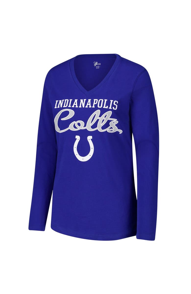 G-III 4HER BY CARL BANKS Women's G-III 4Her by Carl Banks Royal Indianapolis Colts Post Season Long Sleeve V-Neck T-Shirt, Alternate, color, Royal