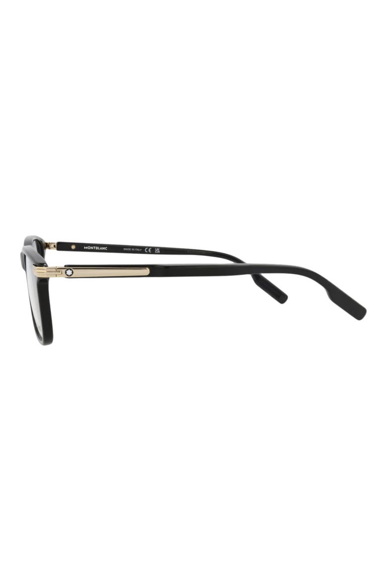 54mm Rectangle Optical Frames, Alternate, color, BLACK BLACK TRANSPARENT