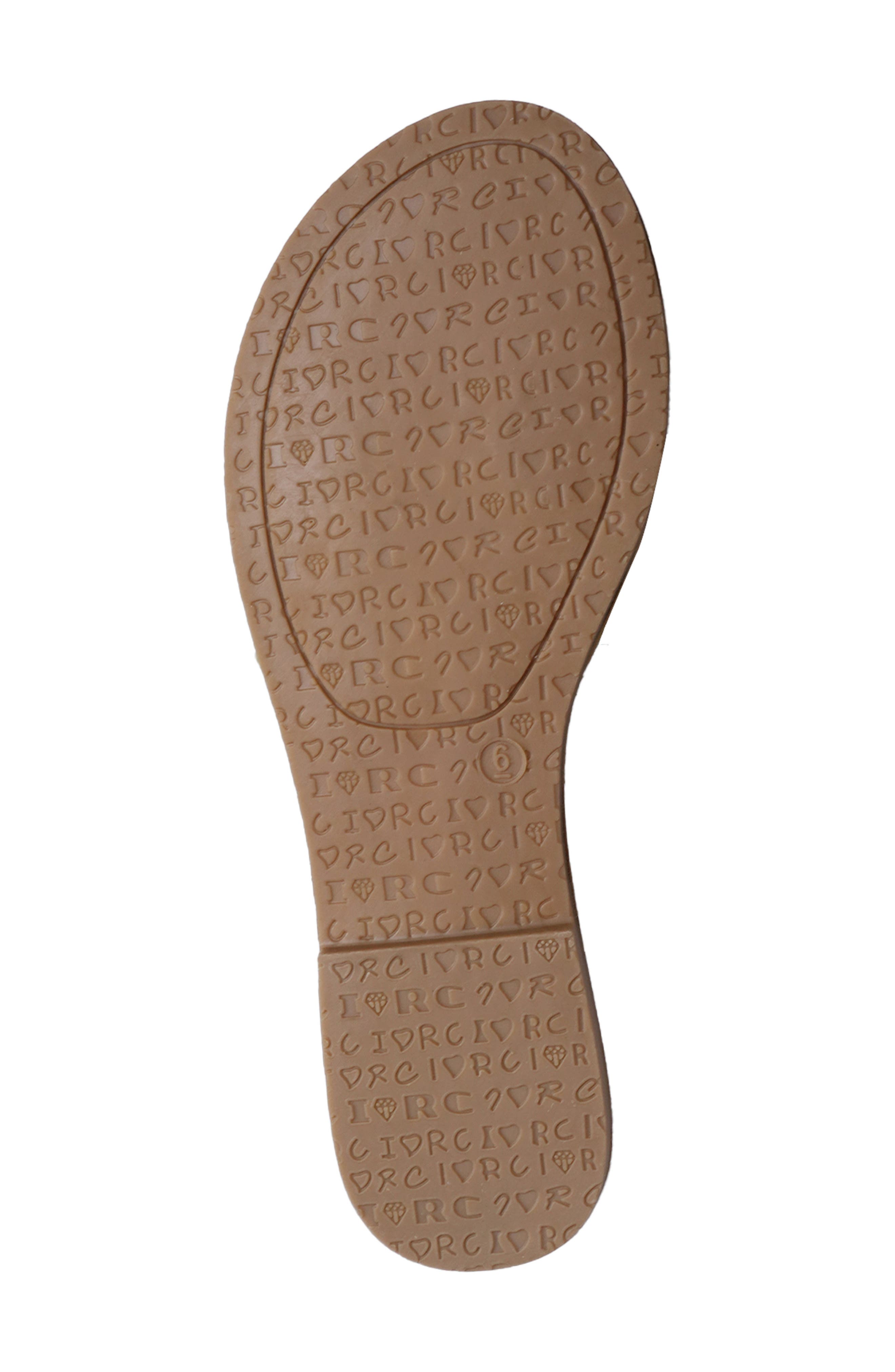 ROCK AND CANDY Double Cutout Crystal Slide Sandal, Alternate, color, Beige