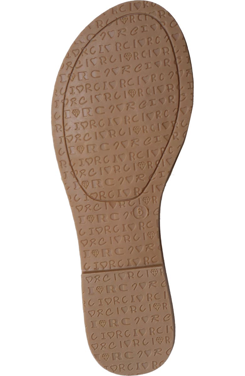 ROCK AND CANDY Double Cutout Crystal Slide Sandal, Alternate, color, Beige