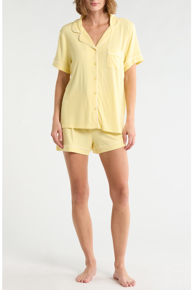 Short Pajama Set, Main, color, LEMON MERINGUE
