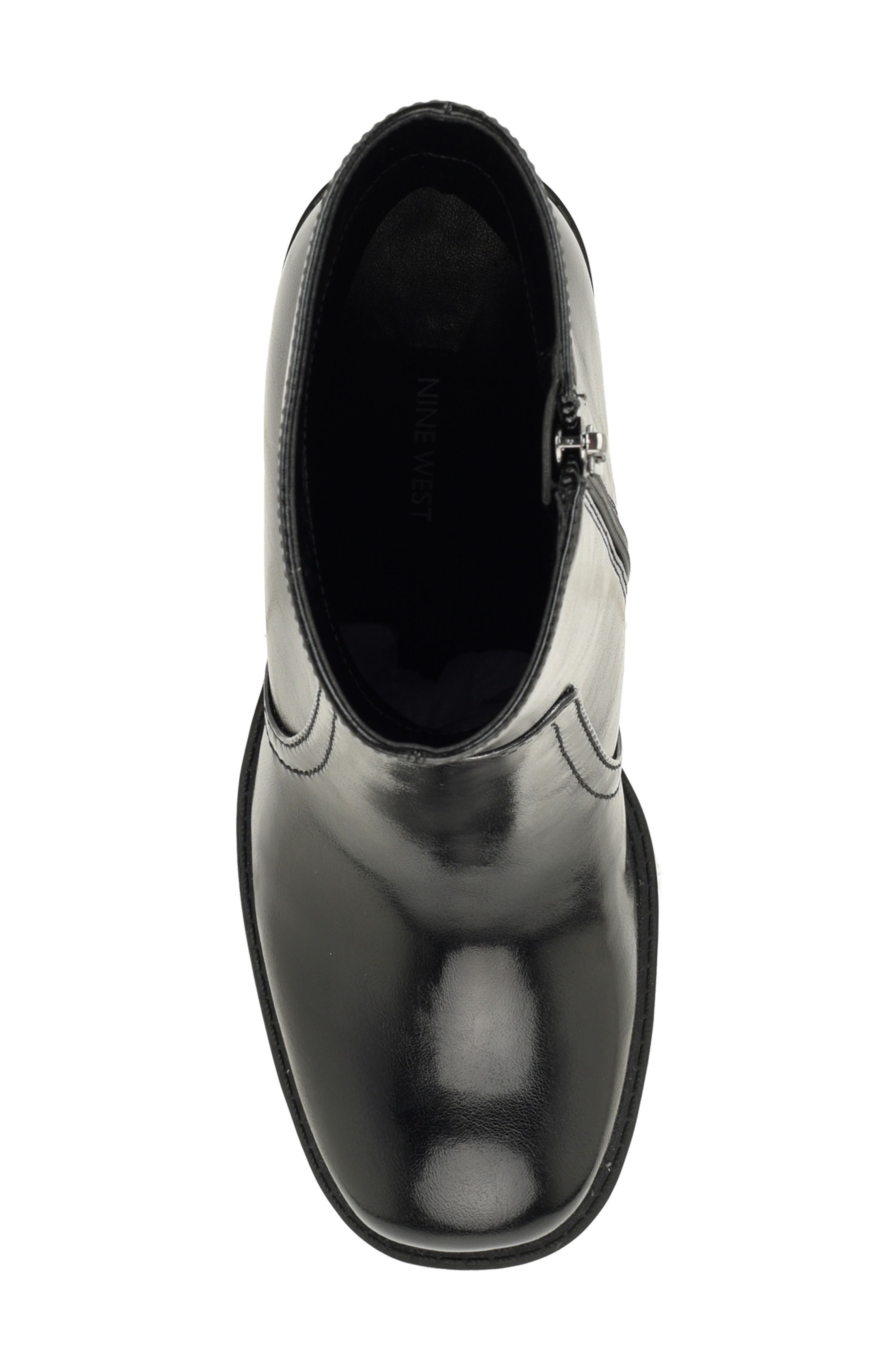 Boston Faux Leather Bootie, Alternate, color, BLK01