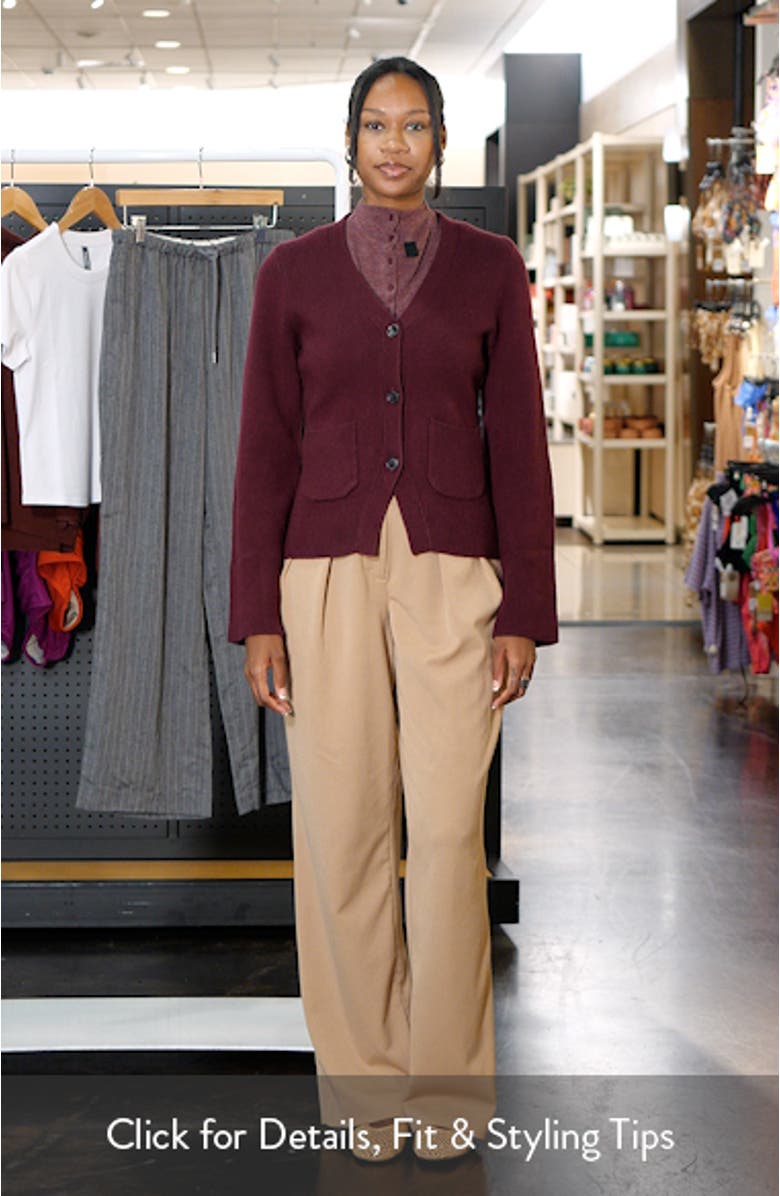 Aeron V-Neck Cardigan, sales video thumbnail