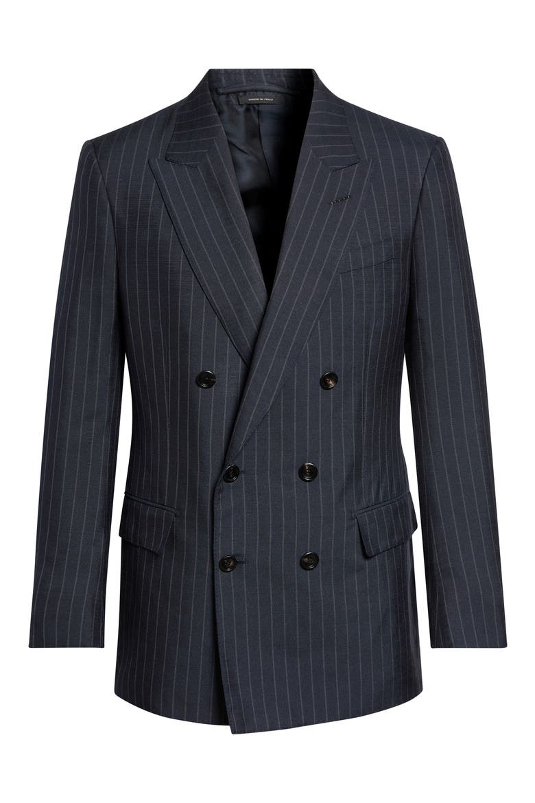 Chalk Stripe Sport Coat, Main, color, UCC NAVY