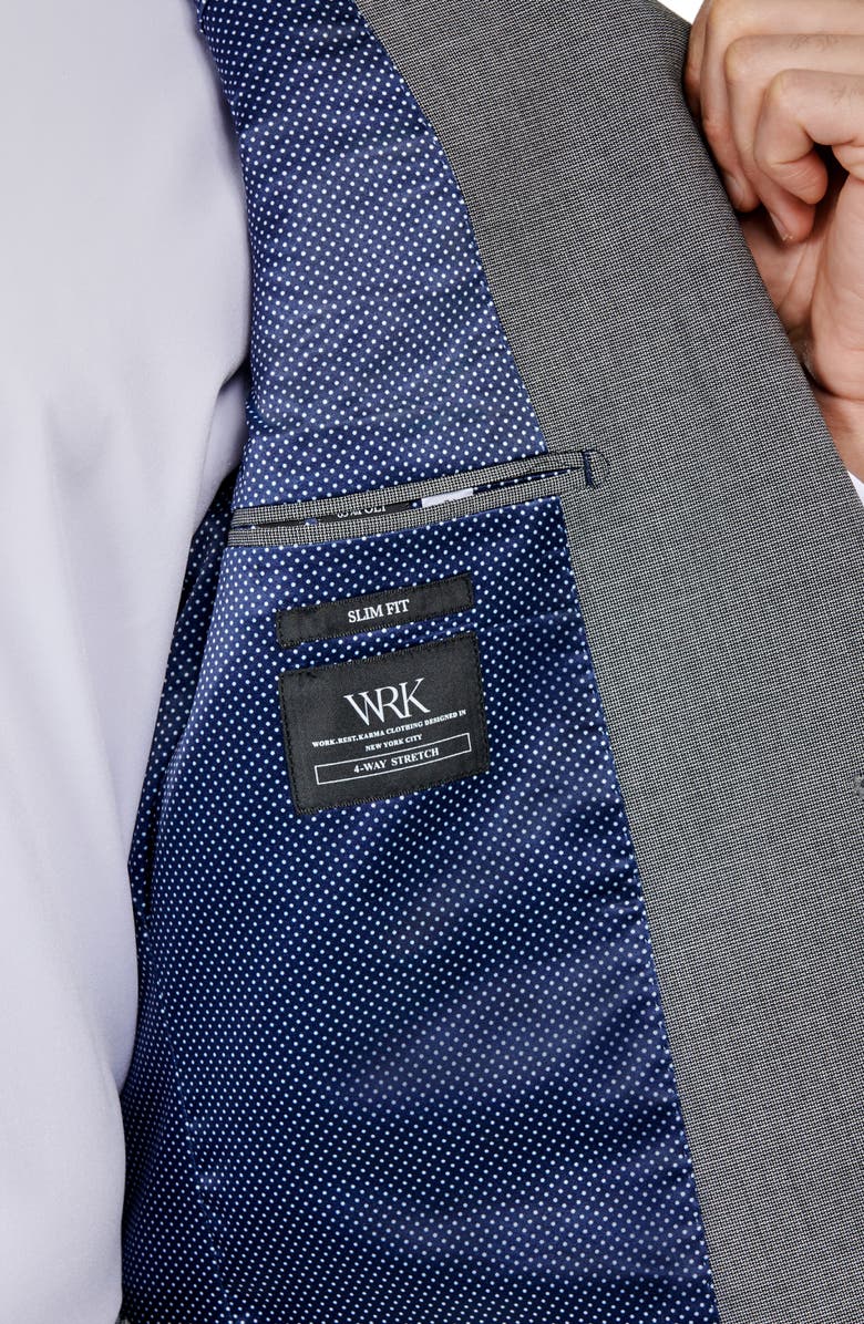 W.R.K Men's Slim Fit Performance Suit, Alternate, color, Charcoal