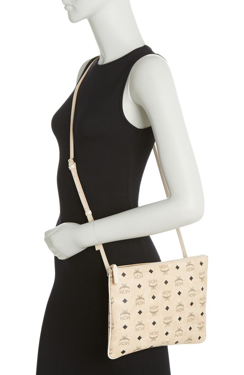 MCM Large Leather Crossbody Bag, Alternate, color,