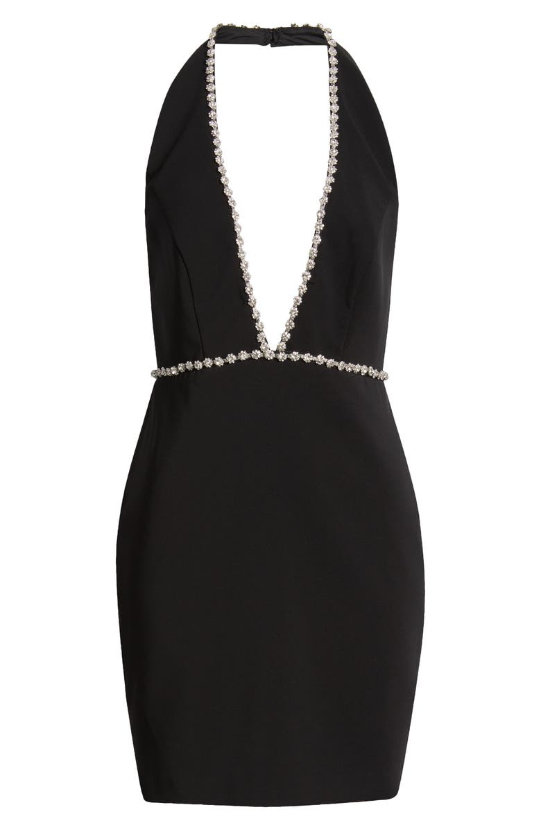 LIV FOSTER Phoebe Halter Minidress, Alternate, color,