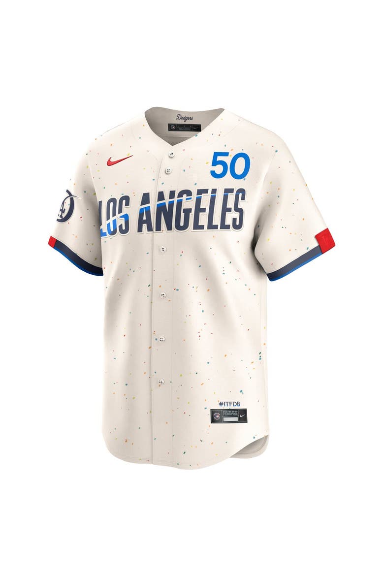 Men's Nike Mookie Betts Cream Los Angeles Dodgers City Connect Limited Player Jersey, Alternate, color, Cream