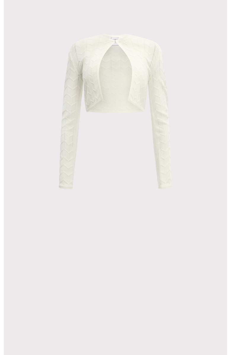 Herve Leger The Ellis Jacket, Alternate, color, Alabaster