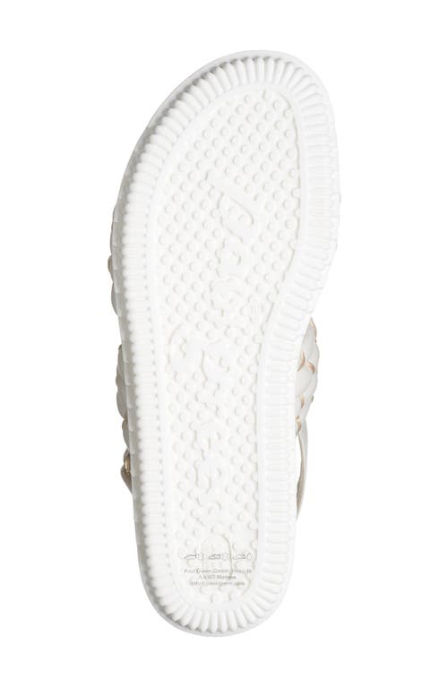 Paul Green Amara Platform Sandal In Crema Nappa Salvador Combo