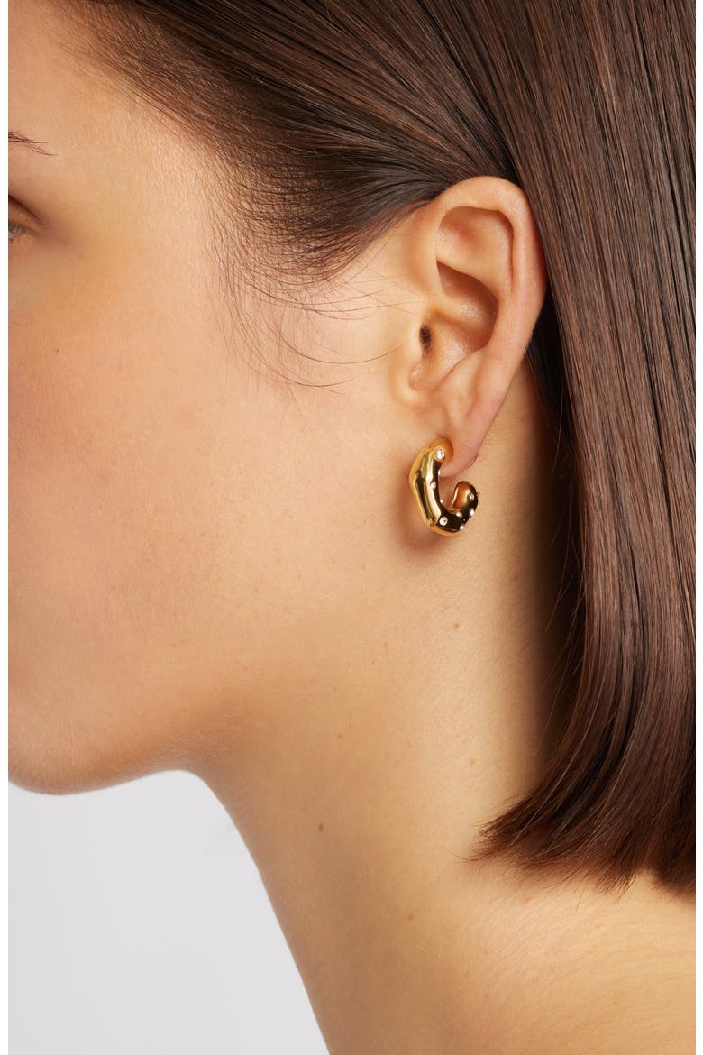 Crystal Hoop Earrings, Alternate, color, GOLD
