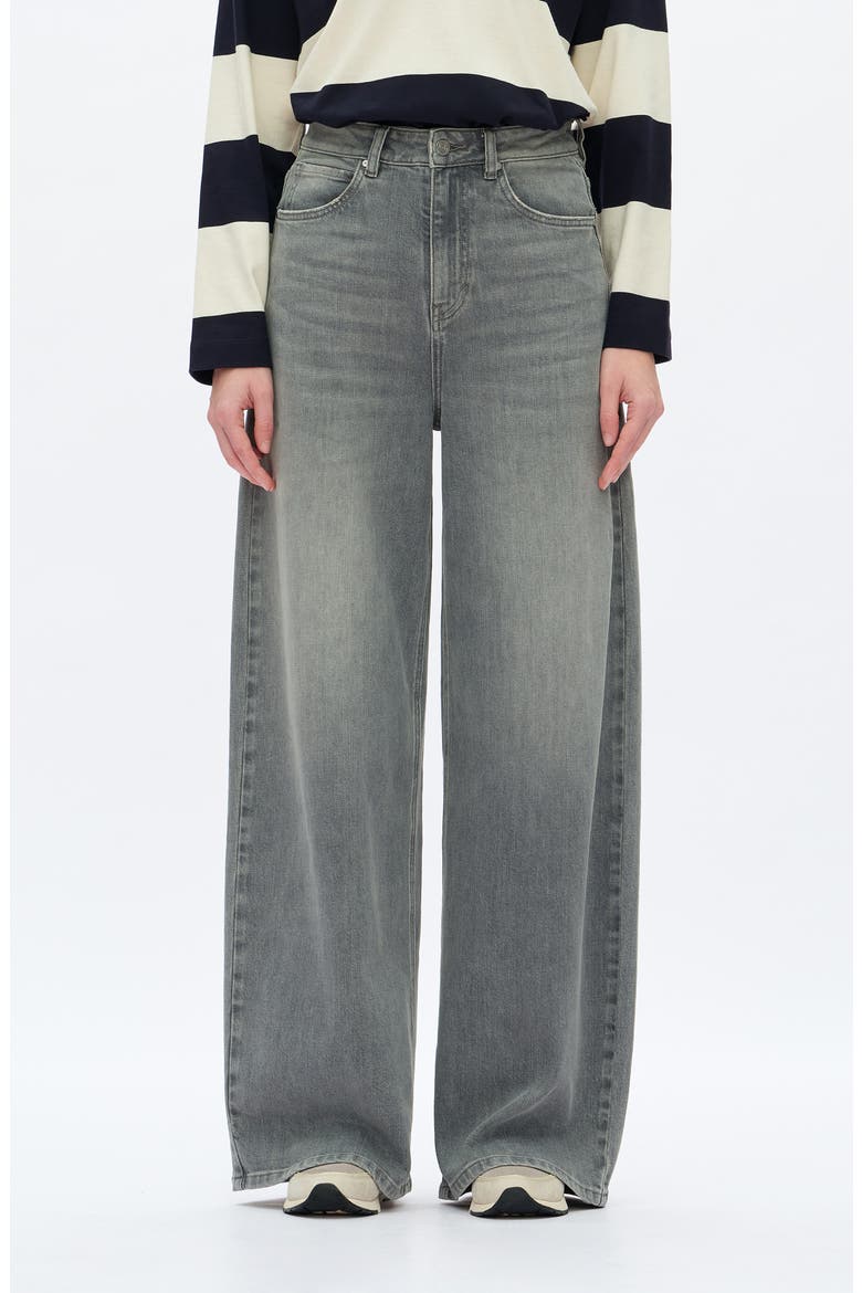 High Waist Wide Leg Jeans, Main, color, VINTAGE GRAY