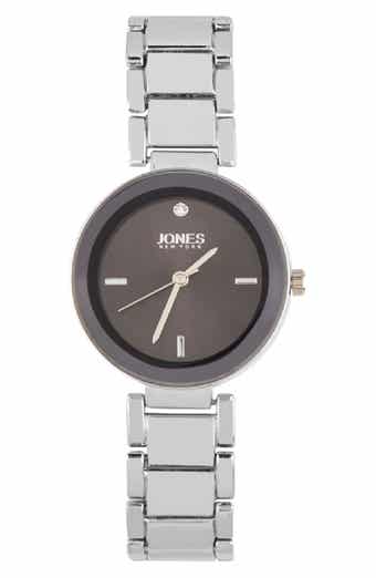 Jones New York Crystal Sunray Quartz Bracelet Watch, 32.5mm