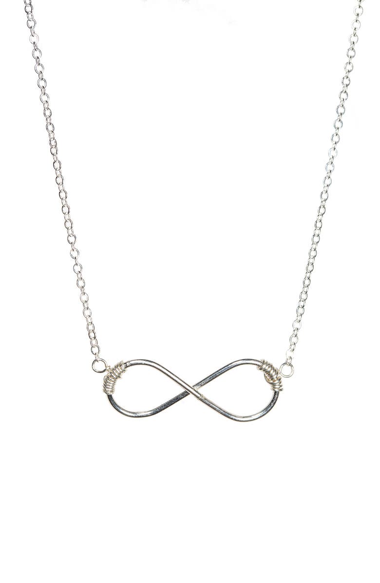 Nashelle Infinity Pendant Necklace, Main, color, 