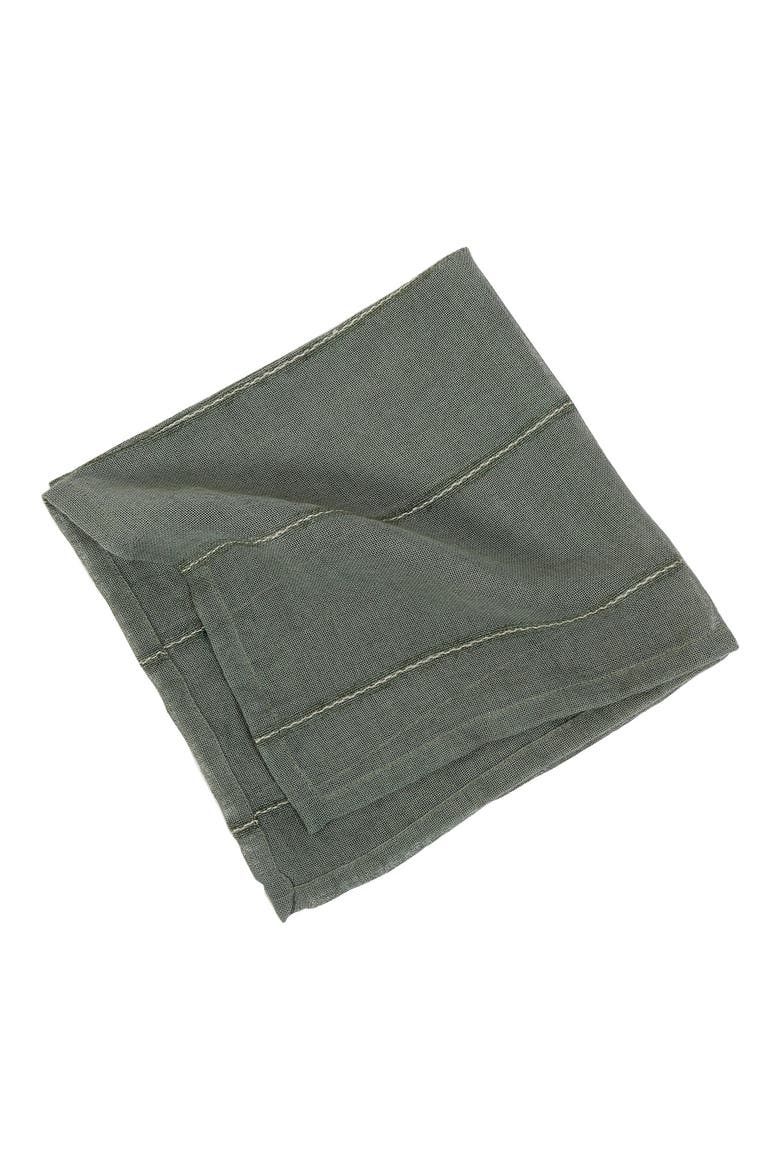 Rutherford Set of 4 Napkins, Main, color, MOSS