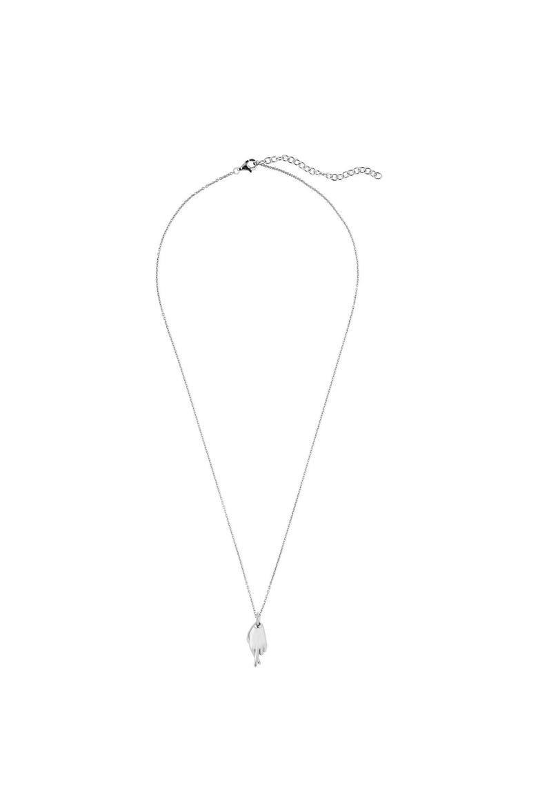 Good Luck Charm Necklace, Alternate, color, Silver