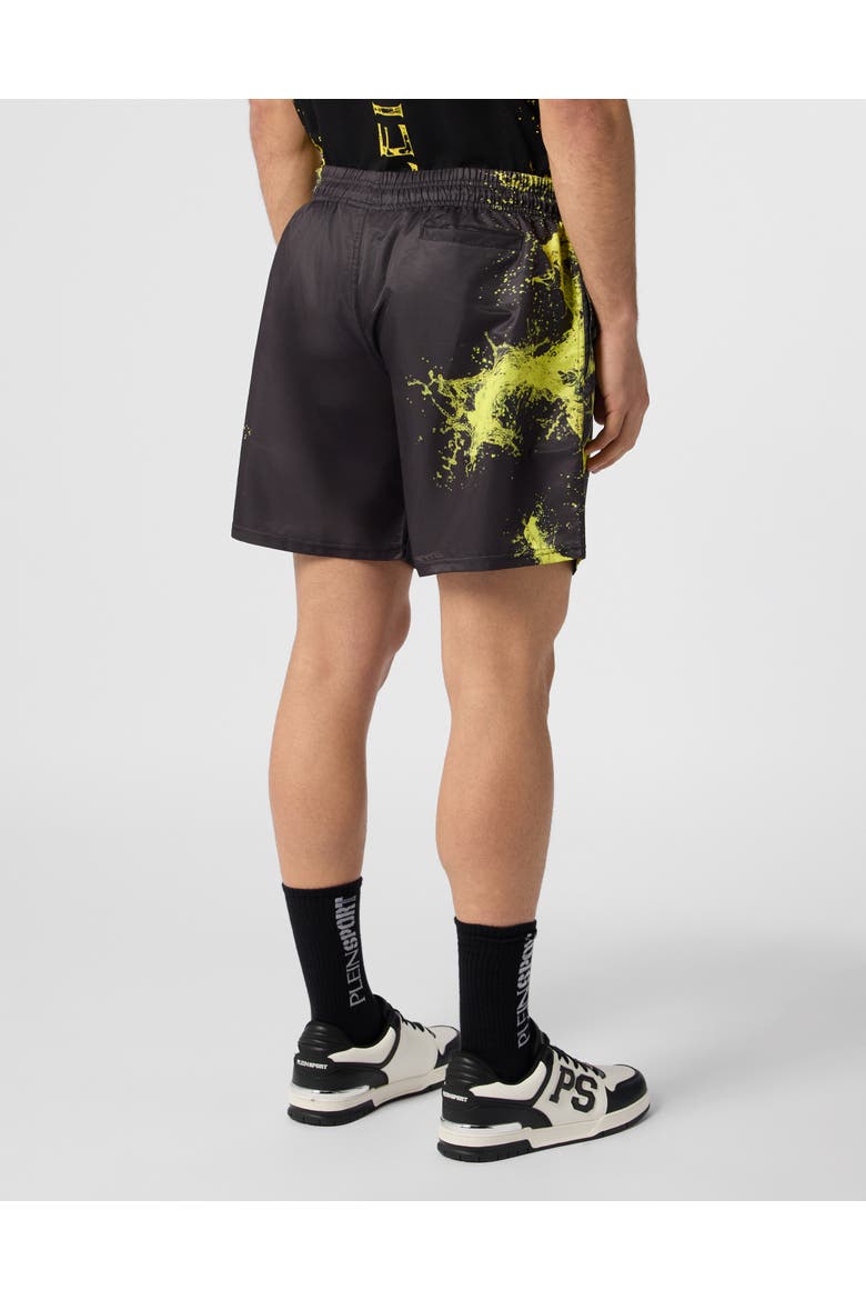 Nylon Shorts Splash Men, Alternate, color, black