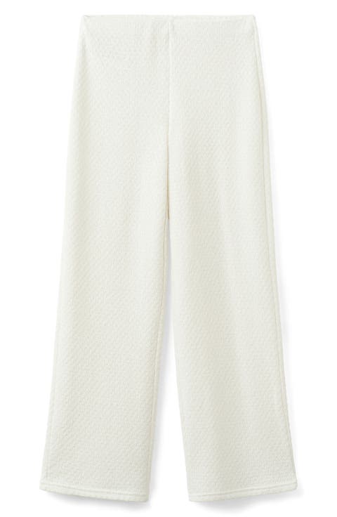 Nati Textured Straight Leg Pants