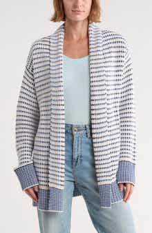 Splendid Stripe Open Front Cardigan