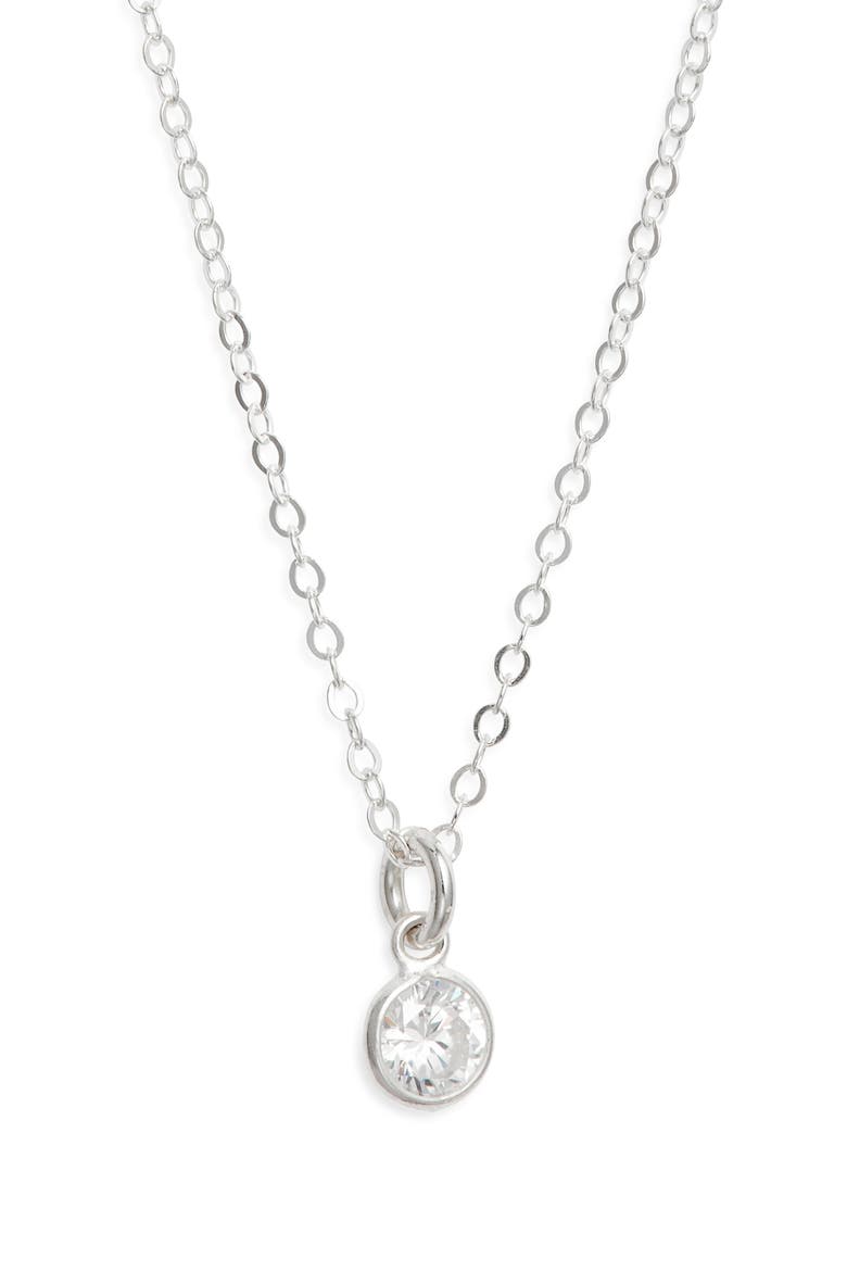 Clarity Pendant Necklace, Main, color, STERLING SILVER
