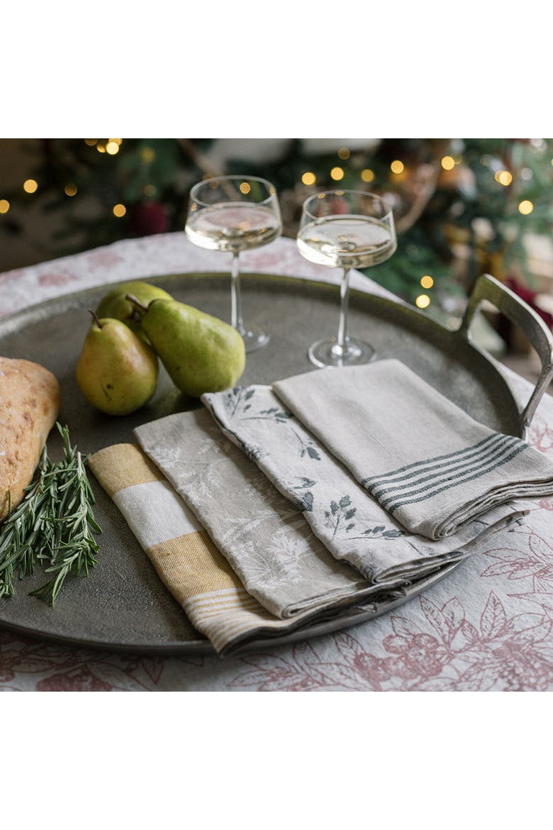 Natural Wheat Cloth Napkins, Alternate, color, Ivory