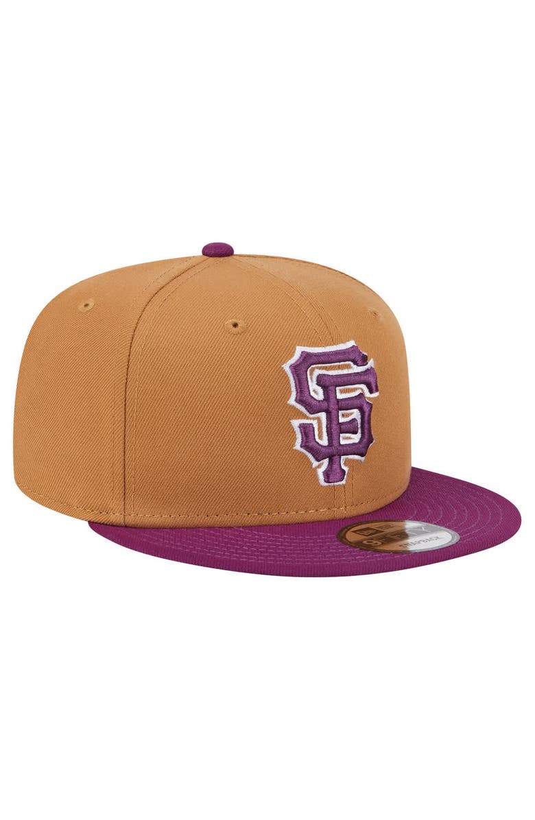 New Era Men's New Era Brown/Purple San Francisco Giants Color Pack Two-Tone 9FIFTY Snapback Hat, Alternate, color, Brown