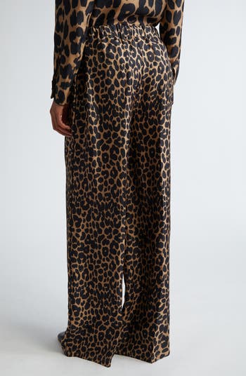 【関税＆送料込み】Max Mara Nine Printed Silk Pants With Be Max Mara Nine Printed Silk Pants With Belt In White | ModeSens